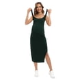 thumbnail image 2 of Baywell Women's Split Maternity Dress Sleeveless Nursing Breastfeeding Baby Shower Dress Scoop Neck Tank Bodycon Dresses Pregnancy Dress Casual Mama Clothes S-2XL, 2 of 7