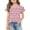 Light pink, variant on Shirts for Girls 10-12 Casual Cute Ruffle Sleeve V-Neck T- Shirts Loose Fit Tee Tops Beach Vacation Bow Knot Print Blouses Clothes Watermelon Red 6-7Y