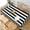Black and White Candy Stripes, variant on Rectangle Tablecloth Orange and White Candy Stripes Oblong Table Cover Washable Table Cloths for Kitchen Dinning Party Tabletop Modern Decoration 60 x 102inch