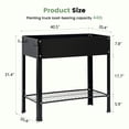 thumbnail image 5 of Noble House 2-Tier Raised Garden Bed with Storage Shelves, 5 of 5