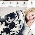 thumbnail image 3 of Orinice Moon Stars Hands Warm Lightweight Blanket Soft Fleece Throw Blanket for All Seasons - Living Room Sofa Decor Cow Gifts Blanket, Long-lasting Soft Plush Blankets 50x60in, 3 of 6