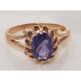 thumbnail image 5 of LBG British Made Solid 10k Rose Gold ring with Natural Amethyst Womens Engagement Ring - 33 size options - Size 9.75, 5 of 6