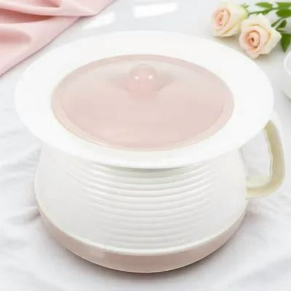 iFundom Portable Plastic Potty for Elderly and Adults, 1 Set, Compact 9.1 x 8.3 Inch Travel and Home Use