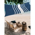 thumbnail image 4 of Outdoor Sun Shade Sail 6.5'x10', Navy Blue White Stripe Patio Beach Shade Canopy Cloth Waterproof, Modern Rustic Vertical Striped TearResistant & UV Protection Sun Sail for Backyard Garden Deck, 4 of 9