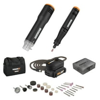 Worx MakerX WX989L 20V 2-Pc Combo Kit - Rotary Tool & Heat Gun with 42 Accessories