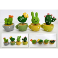 thumbnail image 3 of Cactus Car Decoration 4Pcs Spring Shaking Head Toy Plant Flower Potted Car Interior Dashboard Accessories Center Console Decoration, 3 of 3