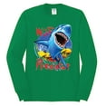 thumbnail image 2 of Shark Ocean Wild Predator Mens Long Sleeve Shirt, Kelly, Large, 2 of 3