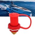 thumbnail image 3 of HUGFEGWE Battery Jump Post Battery Terminal Color Coded 250A 3/8in Battery Terminal Stud Connector with for Cars RVs Boats (Red (Positive)) UA824-16545, 3 of 9
