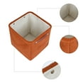thumbnail image 3 of REGALWOVEN Fabric Storage Bin with Handles for Shelves Closet, 3 Pack Collapsible Storage Basket for Organizing Clothes Dark Brown 11*11*11in, 3 of 6