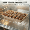 thumbnail image 6 of Non-Stick Brownie Pans, Brownie Pan with Dividers, Makes 18 Cakes at Once, 12×7×2 Detachable Carbon Steel Brownie Pan for Cakes/Cookies/Breads, Send Goods from Local Warehouse, 6 of 8