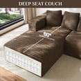thumbnail image 4 of Wiilayok Modular Cloud Sectional Couch,107" L Shaped Sectional Sofa with Right Chaise,Upholstered Deep Seat Sofa for Living Room Bedroom,Camel(Corduroy), 4 of 7