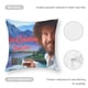 thumbnail image 5 of Bob Ross: El Placer de Pintar Fundas de almohada de terciopelo con tema, regalos de funda de almohada, decoración para el hogar, cojín de lanzar, regalo de cumpleaños para fans y parejas. 40cm x 40cm., 5 of 6