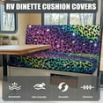 thumbnail image 4 of Yuyamidu Colorful Leopard Print RV Dinette Cushion Covers Replacement Fashion Camper Cushions Cover 2 PCS RV Couch Covers Soft Camper Dinette Seat Covers for RV Camper, 4 of 7