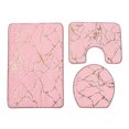 thumbnail image 3 of Skegnu Deals Bath Mats For Bathroom - Bathroom Rugs Memory Foam Bath Mat Set 3 Pcs Bathroom Rugs Set Toilet Mats Soft Comfortable Water Absorption Nonslip Thick Machine Wash Washable, 3 of 7