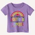thumbnail image 5 of TAIAOJING T-Shirts Garçon Accrocheurs Lettre Imprimée Dessin Animé Manches Courtes Col Rond T-Shirts Décontractés Dernier Jour d'École pour Bébé à Adolescent Enfants Combinaison Durable Vêtements, 5 of 5