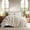 Birch, variant on EverGrace 100% Cotton Waffle Bed Blanket Queen Size, Soft Premium Cotton Coverlet Set with 2 Matching Shams, Lightweight All Season Bedding Set, Oversized Bedspread 92x96, Olive Green