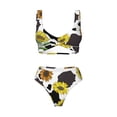 thumbnail image 5 of Honeii Sunflowers Country Print Women’s Bikini Set,Two Piece Swimsuit Bathing Suits,Stylish High Elasticity Swimwear for Beach and Pool, 5 of 7