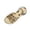 Gold, variant on Women's Rhinestone Dressy Sandals Criss Cross Strappy Ankle Strap Flat Sandals Casual Open Toe Slip on Slides Pearl Button Flat Sandals
