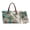 Boho Mandala Hummingbird, variant on ZUXONGSY Cow Daisy Print 2 Pieces Handle Handbag and Wristlet Wallet for Women Large Top Handles Satchel Handbags Long Wallet, Top Handle Tote Bag with PU Purses for Tours Hiking