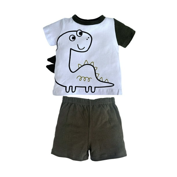 Conjunto playera bordado Kiss Dinosaurio