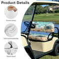 thumbnail image 6 of Bulopur Beach Sea Turtle Golf Cart Seat Covers 2 Passenger Universal Golf Cart Seat Cover Blanket, Bench Protector Elastic Fabric, Easy to Install & Clean, 6 of 8