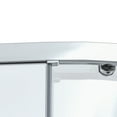 thumbnail image 6 of Dreamwerks Monaco 36x36x75 Round Corner Acrylic Shower Kit with Sliding Door, Base & Walls in Chrome, 6 of 13