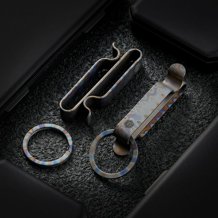Metal Magnet Keychain Split Ring With Metal Ring Silver Pocket Keyring  Hanging Holder Silver Portable Outdoor