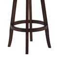thumbnail image 5 of Armen Living Salem 30" Bar Height Swivel Wood Barstool in Pecan Finish and Brown Pu -, 5 of 5