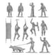 thumbnail image 4 of Figuras de soldado de Plastic Army BMC para mujer, 36 unidades, color gris, 4 of 9