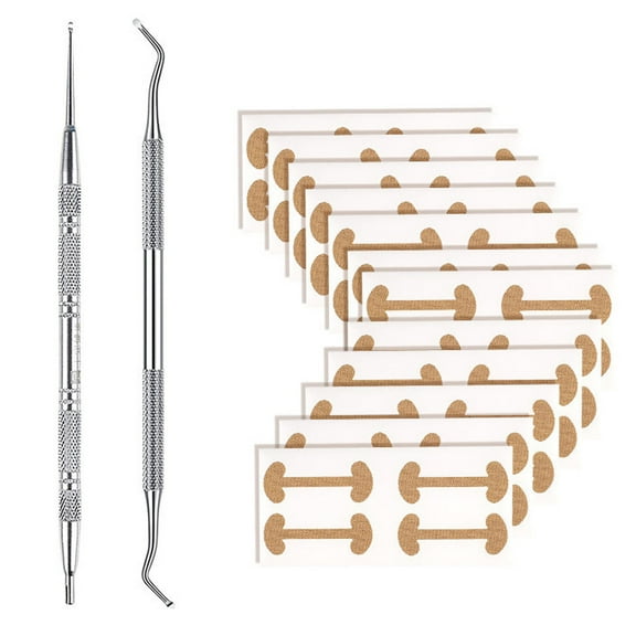 Ingrown Toenail Treatment-Toenail Corrector Patch With File And Lifter-Ingrown Toenail Corrector Strips And Painless Pedicure Tool