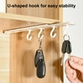 thumbnail image 4 of Travelwant Kitchen Hanging Pot Rack, Cabinet Mounted Pot and Pan Hanging Rack with Adjustable 4 Hooks, Pull Out Cabinet Pantry Storage and Organization, 4 of 7