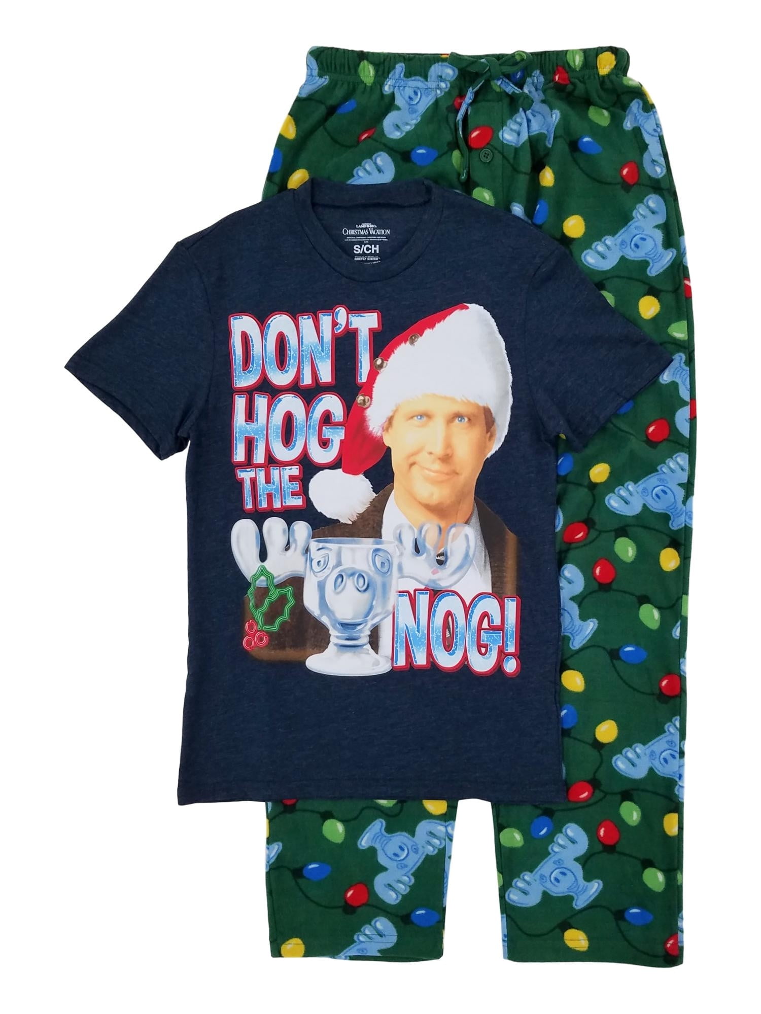 National Lampoons Christmas Vacation Mens T Shirt Pant Sleepwear Pajama Set M Walmart Com