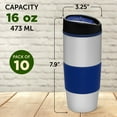 thumbnail image 5 of Color Grip Tumblers 16 oz. Set of 10, Bulk Pack - Perfect for Smoothies, Iced Coffee, Soda, Other Hot & Cold Beverages - Blue, 5 of 5