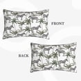 thumbnail image 2 of Lsque Palm Trees Zebra Pattern Pillow Case – Soft & Cozy Throw Pillow Cover, Hypoallergenic Cushion Case for Sleeping Women with Envelope Closure-16"x24", 2 of 6