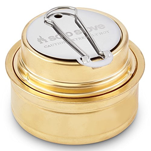 Solo Stove Solo Brûleur à Alcool - Brûleur à Alcool Efficace avec Régulateur de Flamme Réchaud de Camping avec Stockage de Carburant Caoutchouc