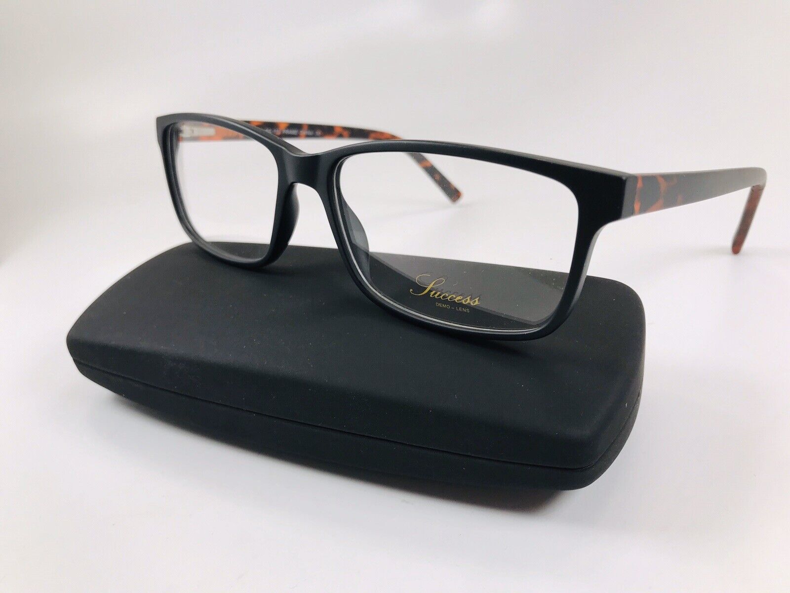 New Designer Inspired SUCCESS SS-108 Black Fade Eyeglasses 55mm with Case XPL New SUCCESS SS-100 Matte Black Eyeglasses 55mm with Case  main image 4