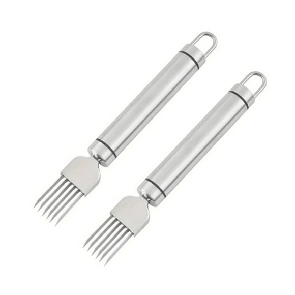 Stainless Steel Green Onion Knife, Green Onion Cutter Slicer Scallion Cutter Shred Knife Blade Slice Cutlery Vegetable Slicer Shredder Kitchen Tool for Home Restaurant Hotel(2 Pack)