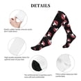 thumbnail image 5 of Lsque Cartoon Mushroom Pattern Sport Compression Socks for Men & Women 15-20 mmHg Knee High Nurse Pregnant Running Medical and Travel Athletic, 5 of 6