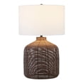 thumbnail image 2 of Henn&Hart 17" Umber Rattan Rattan/Metal/Fabric Table Lamp, 2 of 7
