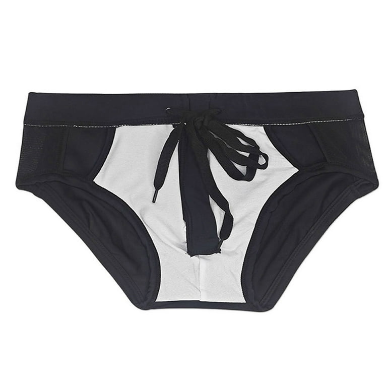 Men s Swim Trunks New Men s Cut Out Fashion Sexy Mesh Cut Out Front Zipper Briefs Walmart