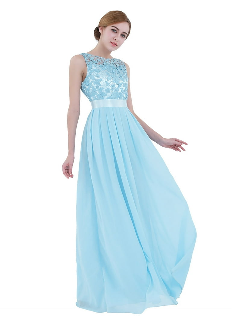 embroidered bridesmaid dresses [$189.00 USD] Cora Embroidered Chiffon Dress main image 1