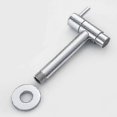 thumbnail image 2 of Brass Wall Mounted Faucet for Cold Water, Basin, Mop, Washing Machine Taps, Garden Taps, Chrome Finish P20250110768, 2 of 5