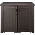 thumbnail image 2 of Rubbermaid Armoire de Rangement Extérieure Chic en Résine Résistante aux Intempéries, Chêne Noir, 2 of 5