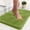 Green#594, variant on HomeDM Shaggy Bath Mat 15.7x23.6 in Non Slip Bathroom Rug Soft Absorbent Microfiber Shower Mats Machine Washable Brown Floor Carpet