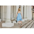 thumbnail image 3 of Arshiner Girls Summer Spaghetti Strap Dresses Flowy Tiered Ruched Smocked Back Casual Beach Midi Sundress, 3 of 9