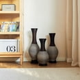 thumbnail image 4 of Modern Design PVC Floor Vase Set - Durable Tall Flower Stands for Home Decor, 3-Piece Artificial Plant Holder, Stylish Standalone Decor, 4 of 9