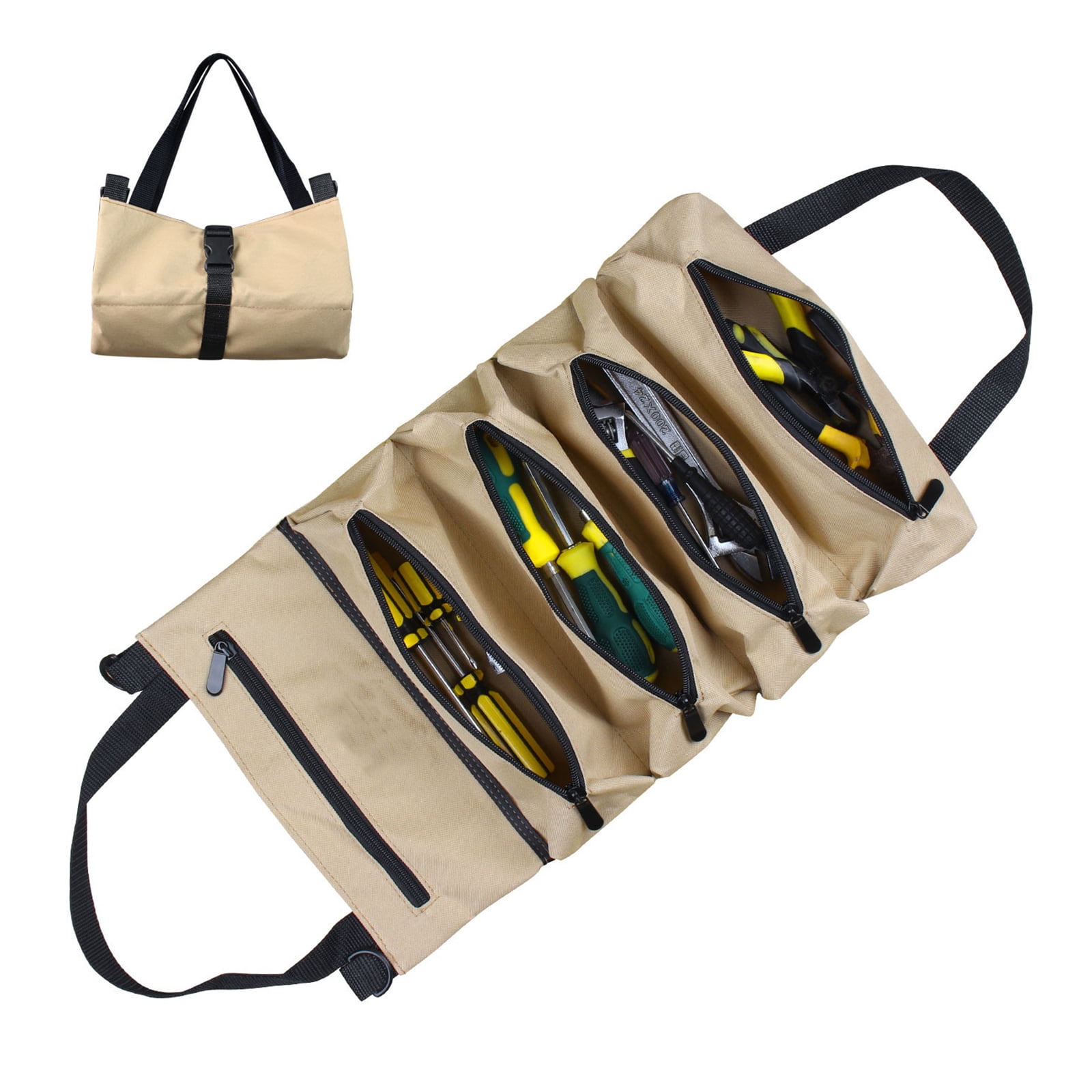 Precision Defined Canvas Tool Bag 14-Inch, Classic Brown, 22