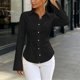 thumbnail image 5 of Neewe Plain Cardigan for Women V Neck Lightweight Trendy Long Sleeve Lapel Collar Zip Cardigans Daily, 5 of 7