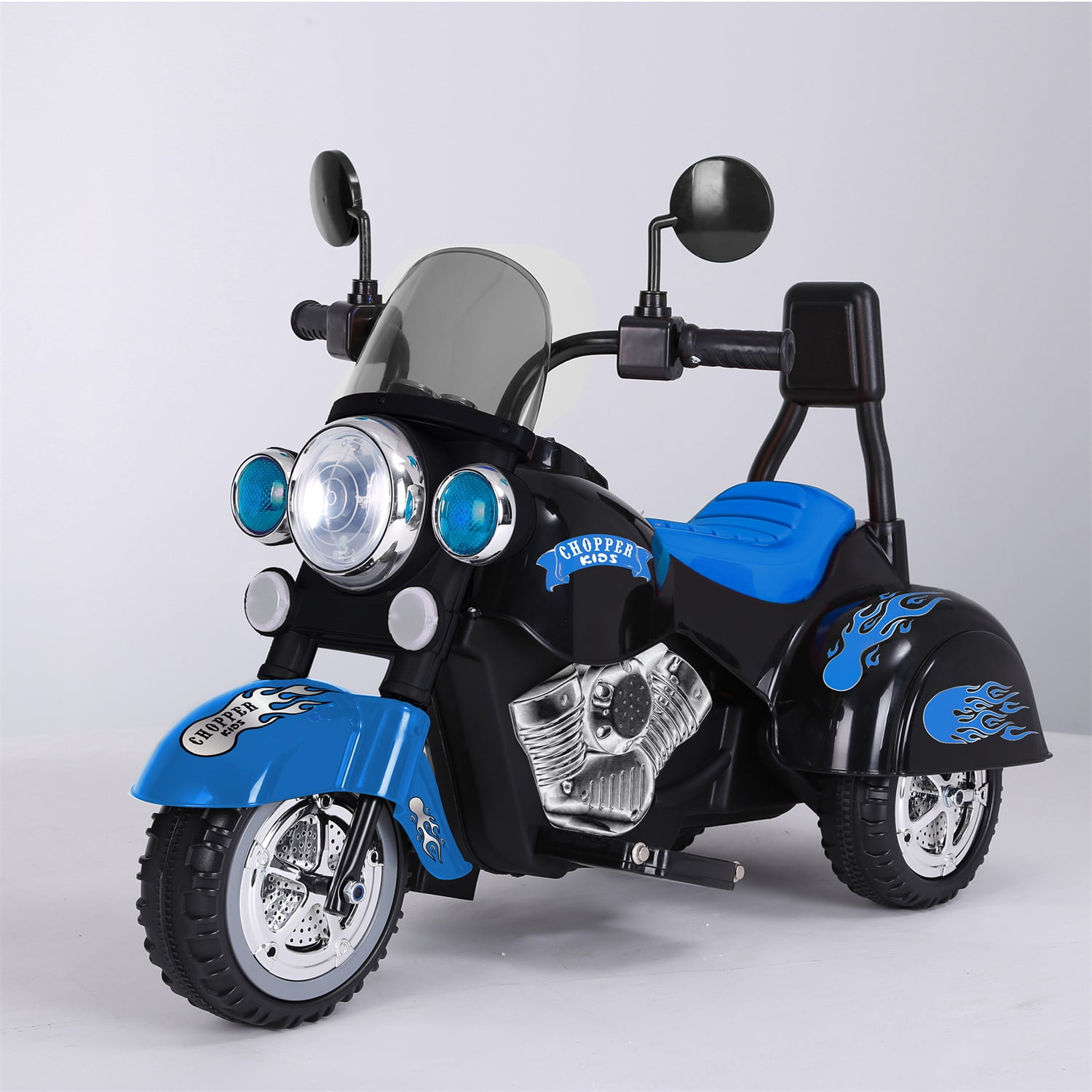 CIPACHO Trike Motorcycle 6V Powered Ride on Motorcycle for Kids, Blue CIPACHO Trike Motorcycle 6V Powered Ride on Motorcycle for Kids, Blue