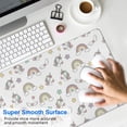 thumbnail image 4 of Long Mouse Pads for Desk,White Cartoon Unicorn Rainbow Star Wing Desk Mats on Top Of Desks, Desk Mouse Pad Extra Large with 3mm Non-Slip Base and Stitched Edge for Gaming,Work,Home 31.5"x11.8", 4 of 5